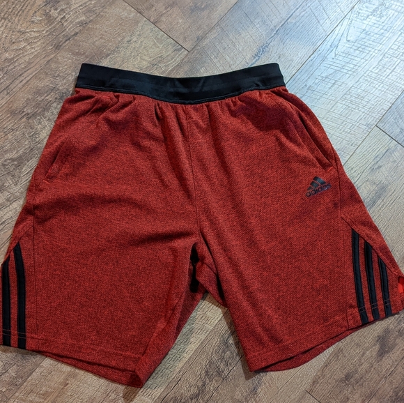 adidas Shorts Adidas Mens Small Shorts Zipper Pockets Tie Waist
